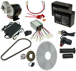 24 Volt 350 Watt Electric Beach Wagon Power Kit 