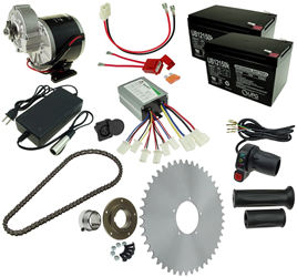 24 Volt 350 Watt Electric Beach Wagon Power Kit 