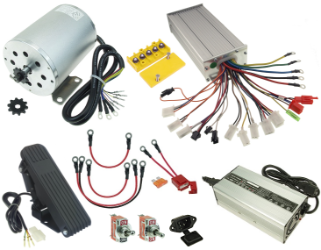 48 Volt 1800 Watt Electric Go Kart Power Kit with Reverse 