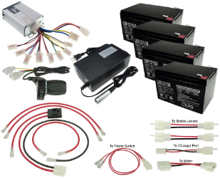 48 Volt 1000 Watt Modification Kit for Razor MX500, MX650 and SX500 Dirt Bike 