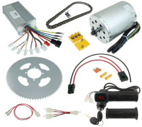 48 Volt 1800 Watt Modification Kit with Full Length Throttle for LiFePO4 or Li-ion Battery for Razor MX500, MX650 and SX500 Dirt Bike 