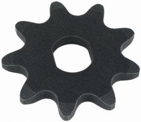9 Tooth Sprocket with 10mm x 8.5mm Double D-Bore for #35 Chain 
