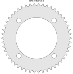 50 Tooth Sprocket for #219 Chain with R76-8 Mounting Pattern 