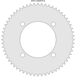 60 Tooth Sprocket for #219 Chain with R76-8 Mounting Pattern 