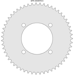 55 Tooth Sprocket for #35 Chain with R76-8 Mounting Pattern 