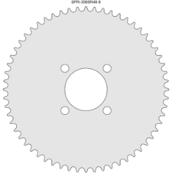 60 Tooth Freewheel Sprocket for #35 Chain with R48-8 Mounting Pattern 
