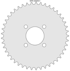 45 Tooth Sprocket for #41 and #420 Chain with G1 Mounting Pattern 