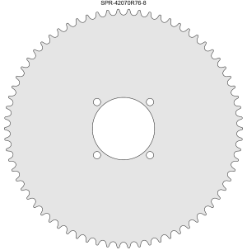 70 Tooth Sprocket for #420 Chain with R76-8 Mounting Pattern 