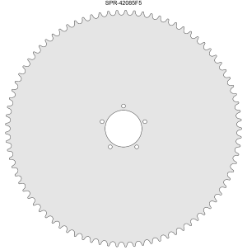85 Tooth Freewheel Sprocket for #41 and #420 Chain with F5 Mounting Pattern 