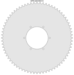 72 Tooth Sprocket for #520 Chain with K514 Mounting Pattern 