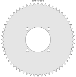 60 Tooth Sprocket for T8F (8mm) Chain with F4 Mounting Pattern 
