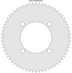 64 Tooth Sprocket for T8F (8mm) Chain with R76-9 Mounting Pattern 