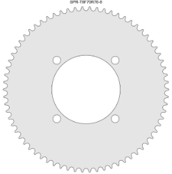 70 Tooth Sprocket for T8F (8mm) Chain with R76-8 Mounting Pattern 