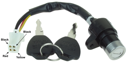 4 Wire 2 Position Key Switch with 2 Keys SWT-33408 