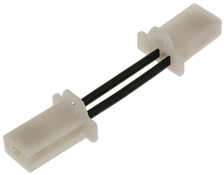 2 Terminal Female Plug to 2 Terminal Male Plug Adapter 