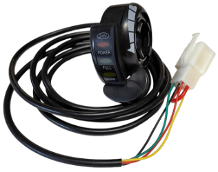 Standard Thumb Throttle with 24 Volt LED Meter 