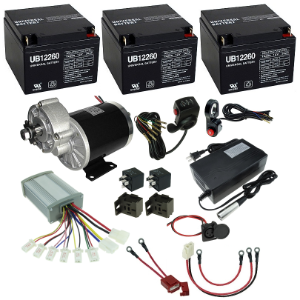 36 Volt 600 Watt Beach Wagon Power Kit with Reverse 