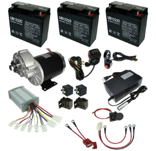 36 Volt 600 Watt Beach Wagon Power Kit with Reverse 
