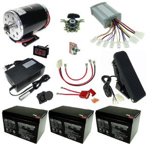 36 Volt 1000 Watt Electric Go Kart Kit with Reverse 