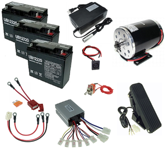 36 Volt 1000 Watt Electric Go Kart Power Kit 