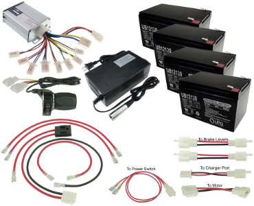 48 Volt 1000 Watt Modification Kit for Razor MX500, MX650 and SX500 Dirt Bike 