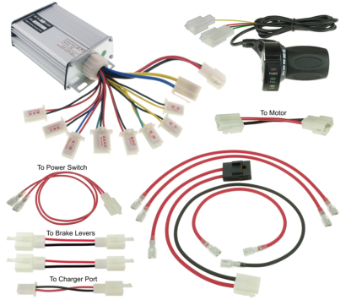 48 Volt 1000 Watt Throttle and Controller Modification Kit for Razor MX500, MX650 and SX500 Dirt Bike 