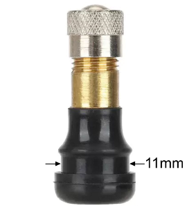 Straight Valve Stem with 11mm Seat for Tubeless Tire, 29mm 