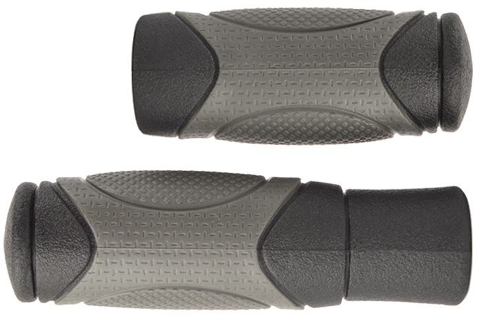 Black and Gray Handlebar Grip Set for Currie, eZip, IZIP, GT, Mongoose, and Schwinn Electric Scooters and Bikes 