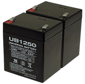 Two Quantity 12 Volt 5 Ah Batteries with 12 Month Warranty (Price Includes $19.60 USPS Priority Mail Flat-Rate Shipping Fee) 