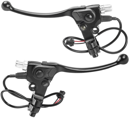 Left and Right Hand Brake Levers with Brake Switch and Parking Brake 