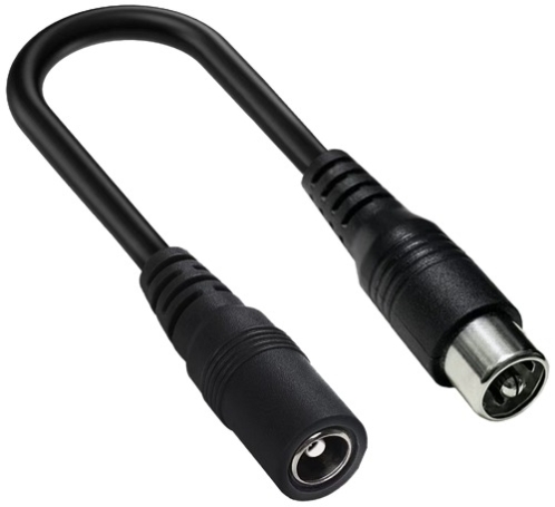 5.5mm x 2.1mm Coaxial Charger Plug to RCA Plug Battery Charger Adapter 