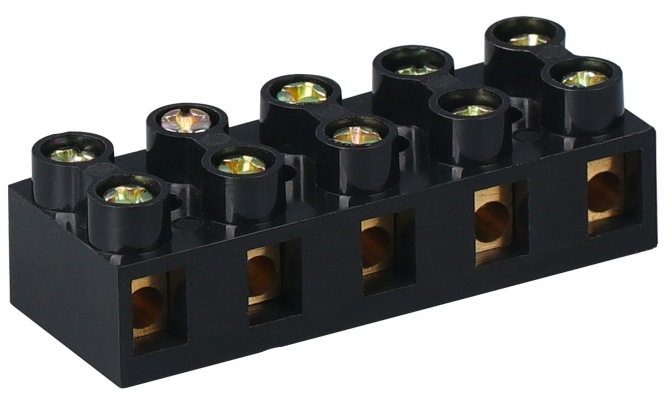 Terminal Block Barrier Strip 5 Position for Wires up to 10 AWG 