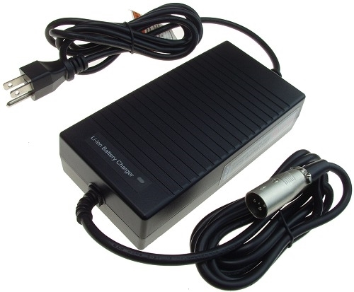 48V 2A Battery Charger for Diamondback, Haibike, IZIP, Raleigh, TranzX, and Yuba Electric Bikes with 3+1 Pin XLR Output Plug 