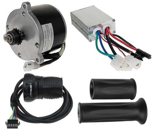 Brushless Motor Replacement Kit for Currie, GT, Mongoose, and Schwinn Electric Scooters 