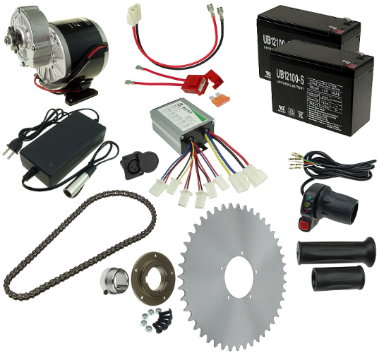 24 Volt 350 Watt Electric Beach Wagon Power Kit 