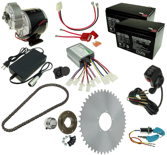 24 Volt 350 Watt Electric Beach Wagon Power Kit 
