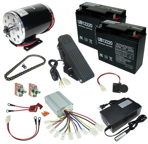 24 Volt 500 Watt Go Kart Power Kit with Reverse 