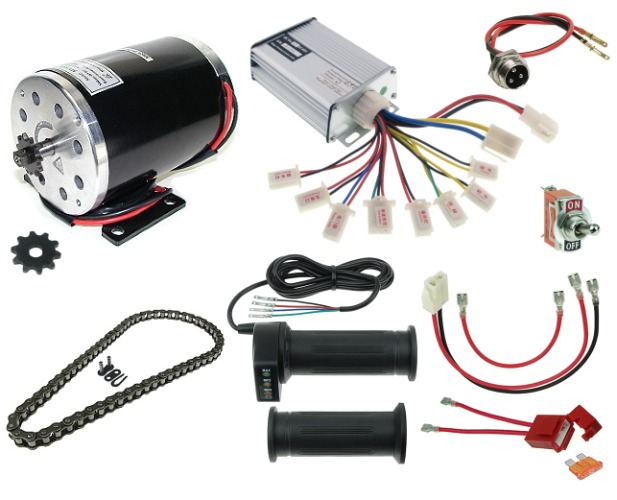 48 Volt 1000 Watt Electric Mini Bike Power Kit 