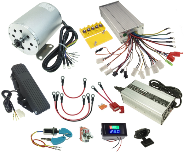 48 Volt 1800 Watt Electric Go Kart Power Kit with Reverse, No Batteries 