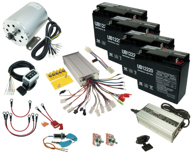 48 Volt 1800 Watt Electric ATV and Quad Power Kit with Reverse 