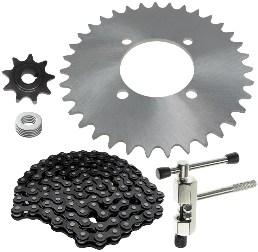 Razor Dirt Quad Beach Cart Conversion Sprockets and Chain Kit 