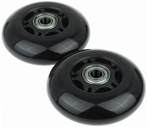 Set of 2 Caster Wheels for Razor: Crazy Cart Version 1-6, Crazy Cart DXL All Versions, Crazy Cart XL Version 1-2, FlashRider 360, PowerRider 360, RipRider 360, and RipStick 