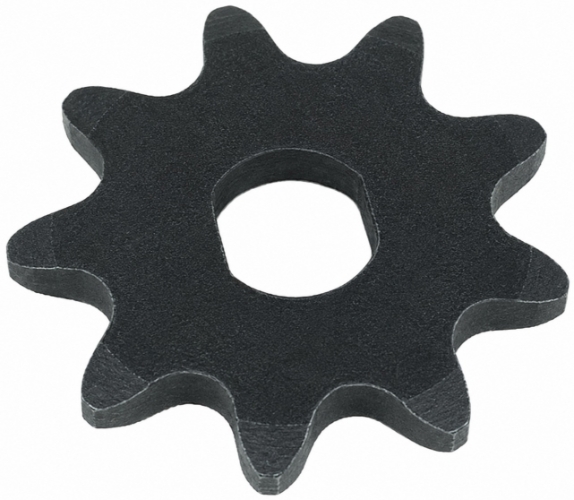 9 Tooth Sprocket with 10mm x 8.5mm Double D-Bore for #35 Chain 