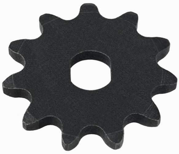 11 Tooth Sprocket with 10mm x 8.5mm Double D-Bore for #35 Chain 