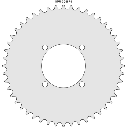 48 Tooth Sprocket for #35 Chain with F4 Mounting Pattern 