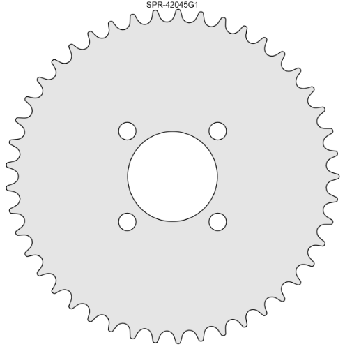 45 Tooth Sprocket for #41 and #420 Chain with G1 Mounting Pattern 