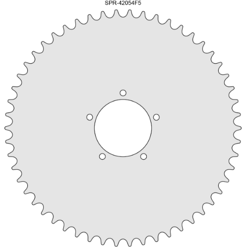 54 Tooth Sprocket for #41 and #420 Chain with F5 Mounting Pattern 