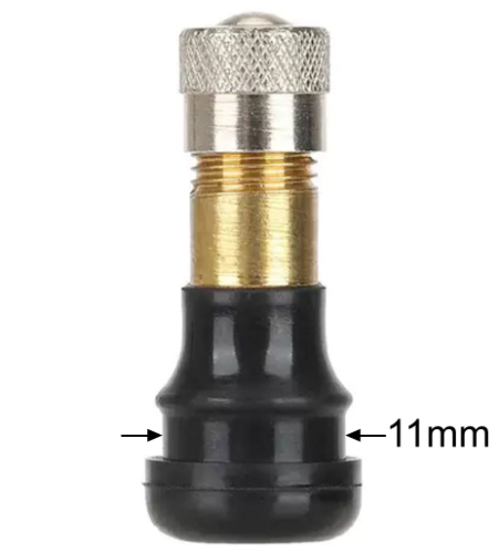 Straight Valve Stem with 11mm Seat for Tubeless Tire, 29mm 