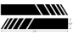 Black Angled Racing Stripe Graphics Stickers - GFX-462