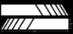 White Angled Racing Stripe Graphics Stickers - GFX-465